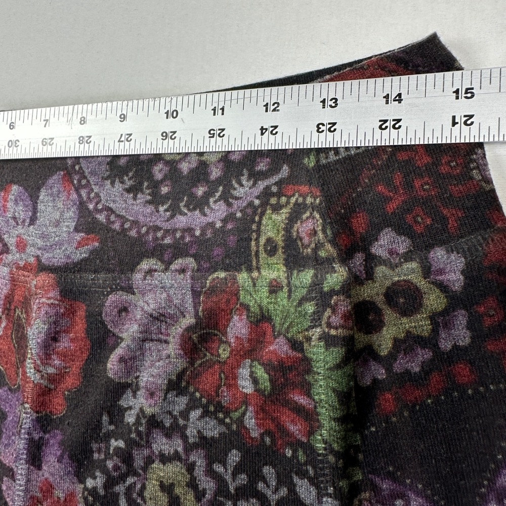 Vintage Artsy Wool Reversible Skirt M/L Black Paisley Boutique Eclectic Boho Y2K - Picture 5 of 7